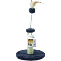 M-PETS My First Cat Tree Feather Dark Gery