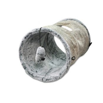  Purr & Pounce Cat Tunnel Grey 