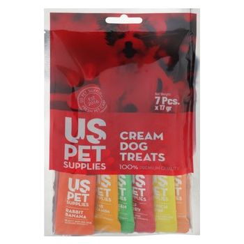  US Pet Assorted Cream Dog Treats 7 x 17 gr 