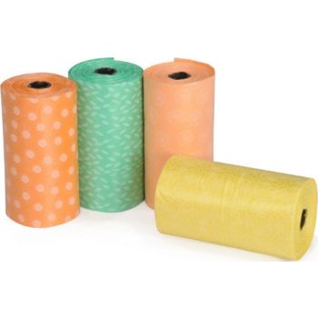  Camon Scented Dog Waste Refill Rolls – Citruses (4 Rolls Of 15 Bags Each) 