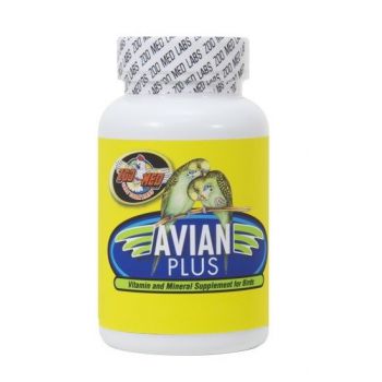  Zoo Med Avian Plus Vitamin And Mineral Supplement For Birds, 40 oz 