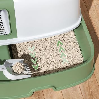  Pado Claws Cat Litter Box 57.6*52.8*38cm-Green 