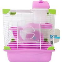Hamster Castle Cage 23*17*30cm (pink)