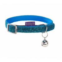 Disco Cat Collar - Blue / XS