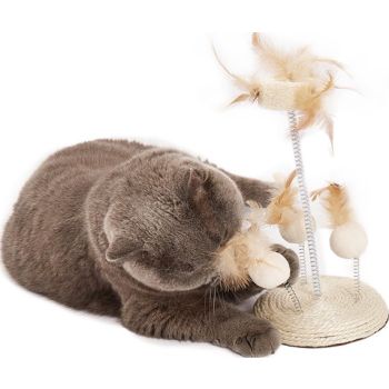  FOFOS Natural Wobbler  Cat Toys Size: 14x14x25cm 