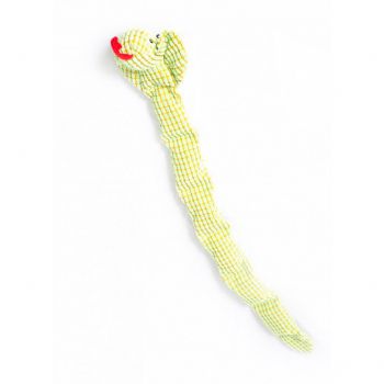  XXL Tile Plush Squeaker Snake - Green Tile Cobra 