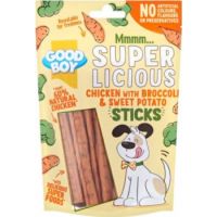 GOODBOY SUPER LICIOUS CHICKEN WITH BROCCOLI & SWEET POTATO STICKS 100G