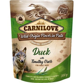  Carnilove Duck With Timothy Grass For Adult Dogs (Wet Food Pouches 300g 