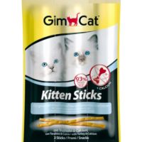 GimCat Kitten Sticks with Turkey & Calcium Cat Treats, 3g