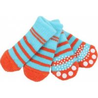 PUPPIA NITTY GRITTY AQUA DOG SOCKS MEDIUM