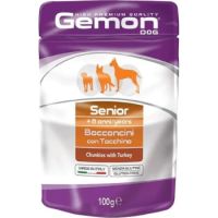 Gemon Pouch Dog Senior Turkey 100g