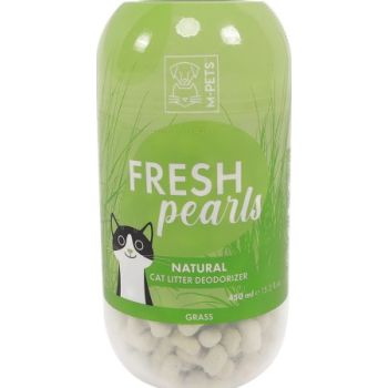  M-PETS Fresh Pearls Natural Cat Litter Deodoriser Grass 450ml 