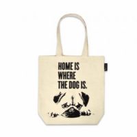 Tote Bags #Home is where the Dog is