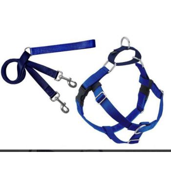  Freedom No-Pull Harness and Leash - Royal Blue / XL 1" 