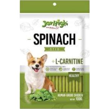  Jerhigh Dog Treats Spinach Sticks 100g 