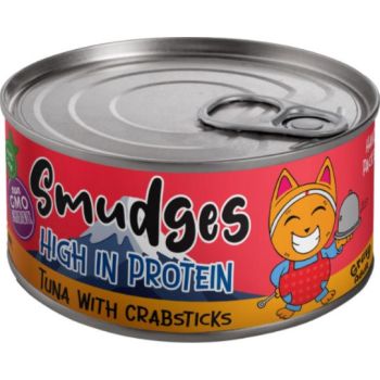  Smudges Adult Cat Wet Food Tuna with Crabsticks in Gravy 80g 