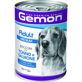  Gemon Dog  Wet Food  Adult Medium with Tuna and Salmon 415 g 