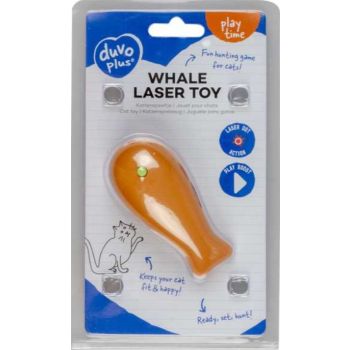  Duvo+ Whale Laser Cat Toy 8x4x4cm, Mixed Colors 