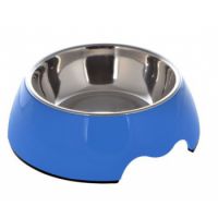 Nutrapet Melamine Round Bowl Blue S: 14*4.5 Cms 160/ml5.4oz