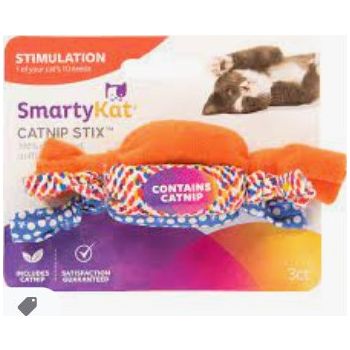  SmartyKat® CatnipStix™ Set Of 3 100% Catnip Filled Cat Toys 