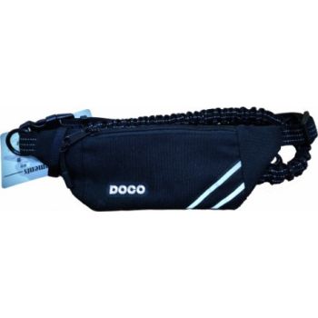  DOCO® Lite Reflective Jogging Belt W/Reflective Bungee Leash (DCJB019)  Black 
