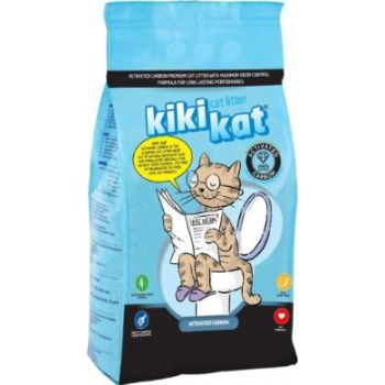  Kiki Kat White Bentonite Clumping Cat Litter – Activated Carbon-20 L (17.4 Kg) 