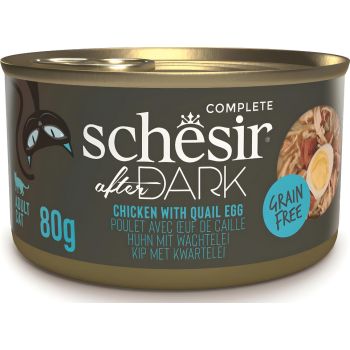  Schesir After Dark Wholefood Adult Cat Canned with Chicken and Egg 80gr 