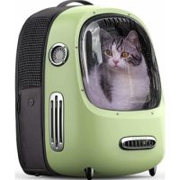 PETKIT BREEZY DOME "GENERATION 2" PET BACKPACK CARRIER FOR CATS AND PUPPIES - GREEN 13" L x 12" W x 18" H