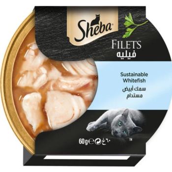  Sheba Filets Whitefish Wet Cat Food - 60G 