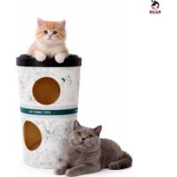 Saas Milk Tea Cup-Shaped Paw Board Bed 74x52 CM